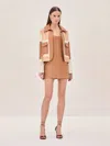 Alexis Allister Jacket In Multi Patchwork