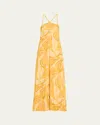 Alexis Amalfi Floral Halter Maxi Dress In Amalfi-dress