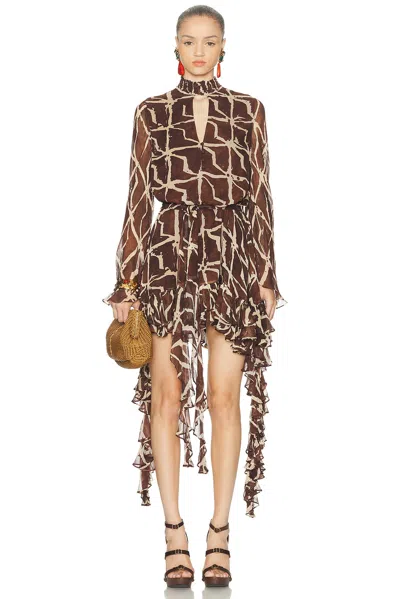 Alexis Amalia Dress In Brown