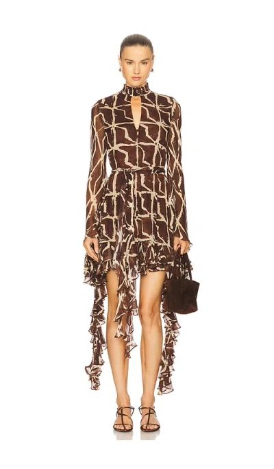 Alexis Amalia Mini Dress In Sable In Multi