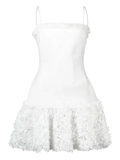 Alexis Amrisa Ruffled Mini Dress In White