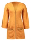 Alexis Anese Suede Dress In Orange