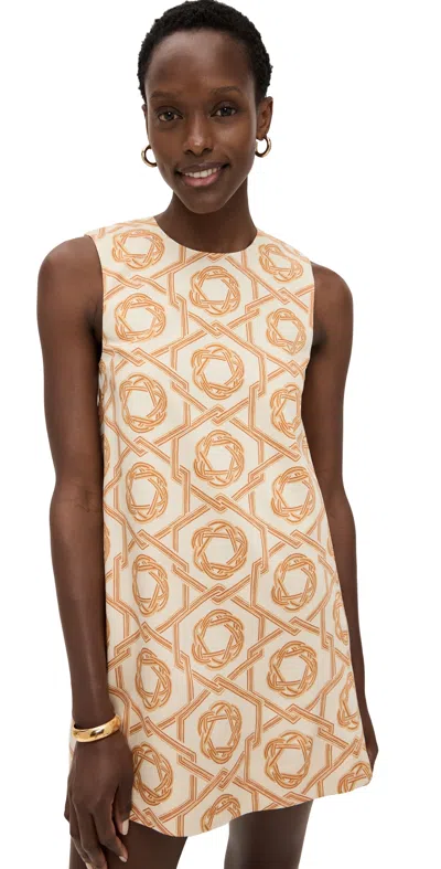 ALEXIS ANICKA DRESS IVORY/ORANGE