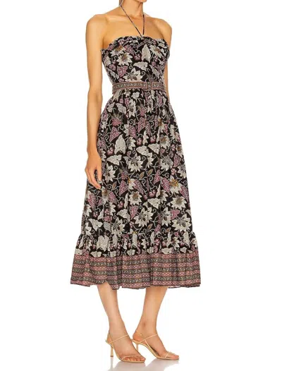 Alexis Aniessa Midi Dress In Palm Batik In Multi