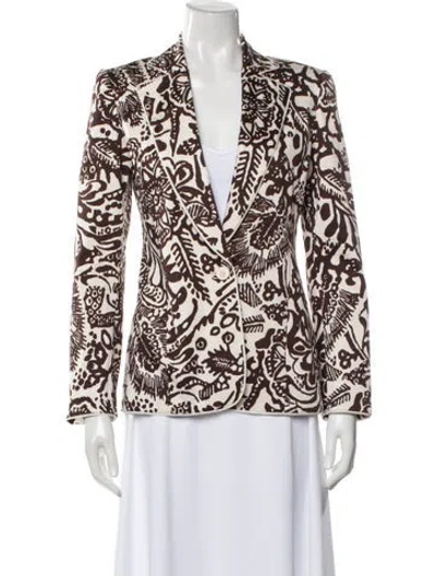 Pre-owned Alexis Animal Print Blazer In Multi