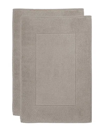 ALEXIS ALEXIS ANTIMICROBIAL HONEYCOMB BATH MAT PACK OF 2