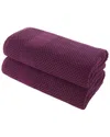 Alexis Antimicrobial Honeycomb Bath Sheet Pack Of 2