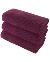 Alexis Antimicrobial Honeycomb Bath Towel Pack Of 3