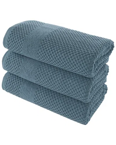 ALEXIS ALEXIS ANTIMICROBIAL HONEYCOMB BATH TOWEL PACK OF 3