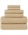 Alexis Antimicrobial Oxford 6pc Towel Set