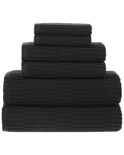 ALEXIS ALEXIS ANTIMICROBIAL OXFORD 6PC TOWEL SET