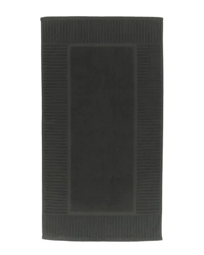Alexis Antimicrobial Oxford Bath Mat In Gray