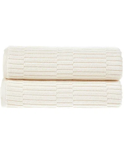 Alexis Antimicrobial Oxford Bath Sheet, Pack Of 2