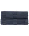 Alexis Antimicrobial Oxford Bath Sheet, Pack Of 2