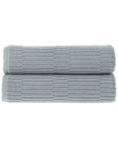 Alexis Antimicrobial Oxford Bath Sheet, Pack Of 2