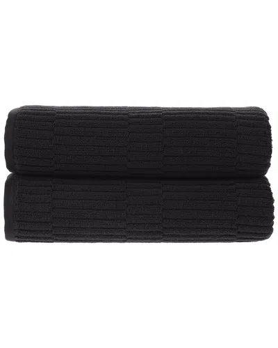 ALEXIS ALEXIS ANTIMICROBIAL OXFORD BATH SHEET, PACK OF 2