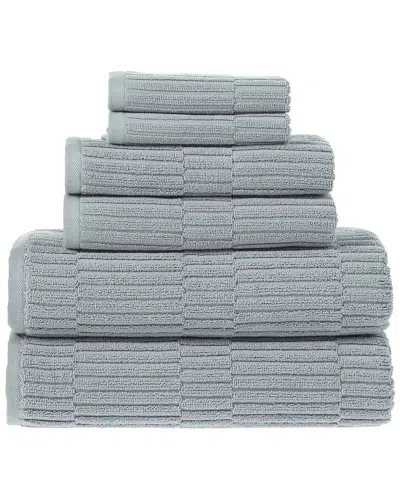 ALEXIS ALEXIS ANTIMICROBIAL OXFORD ROYALE 6PC TOWEL SET