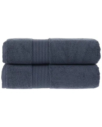 Alexis Antimicrobial Rhapsody Royale Bath Sheet In Blue