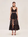 Alexis Armas Romper & Cape In Black