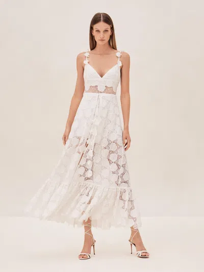 Alexis Armas Romper & Cape In White