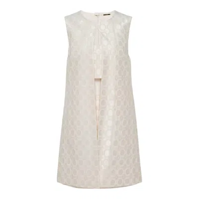 Alexis Asha Jacquard-pattern Midi Dress In Neutral