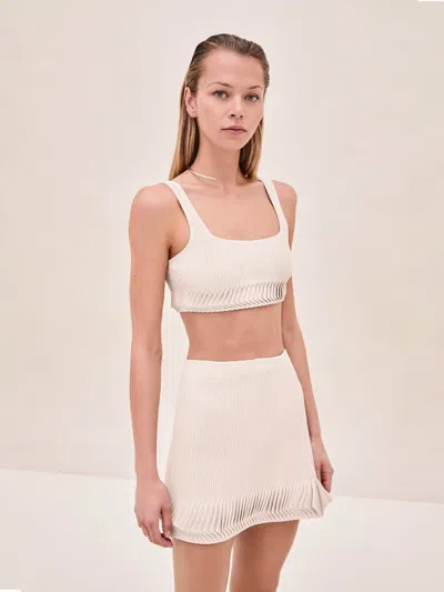 Alexis Ashe Skirt In Off White