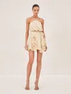 Alexis Asia Dress In Golden Palms