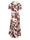 Alexis Avanna Midi Dress In Obsidian Brown In Neutrals