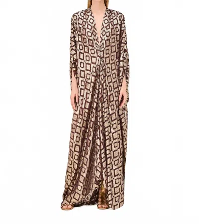 Alexis Avanti Maxi Dress In Cordovan In Brown