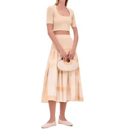 Alexis Azito Scoop Neckline Top In Beige