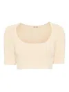 Alexis Azito Crop Top In Ivory
