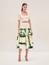 Alexis Azito Crop Top In Ivory In Ivory