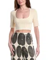 Alexis Azito Crop Top In Ivory In White