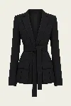 Alexis Bartan Jacket In Black In Black