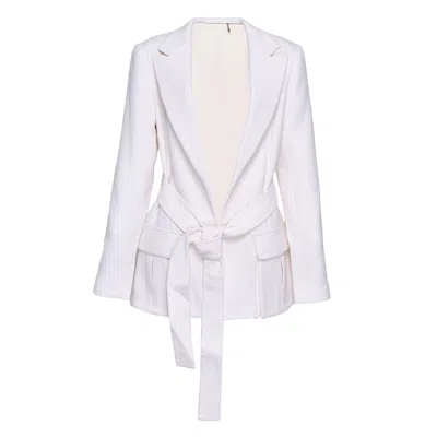 Alexis Bartan Jacket In White