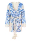 Alexis Noriko Dress Sapphire Palm In Blue