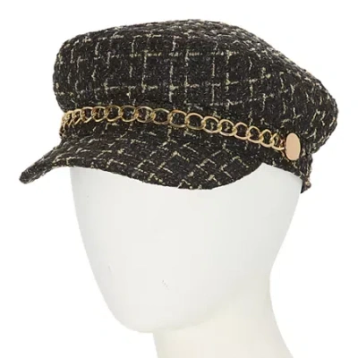 Alexis Bendel Black And White Womens Cadet Hat