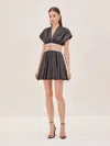Alexis Berlin V-neck Mini Dress In Black