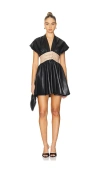 Alexis Berlin V-neck Mini Dress In Black