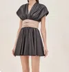 Alexis Berlin V-neck Mini Dress In Black