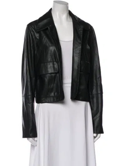 Pre-owned Alexis Biker Jacket In Black