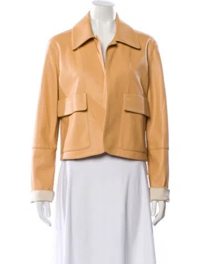 Pre-owned Alexis Biker Jacket In Neutral
