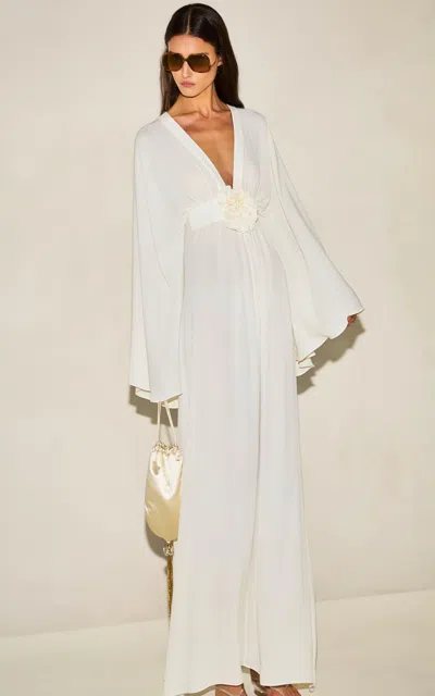 Alexis Billie Crepe Maxi Dress In White