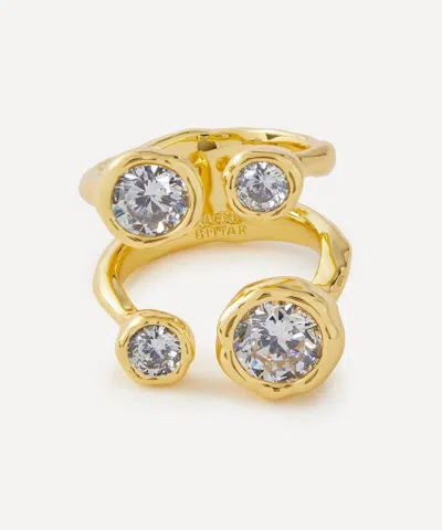 Alexis Bittar 14ct Gold-plated Asterales Open Ring