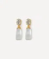 Alexis Bittar 14ct Gold-plated Bonbon Crystal Lucite Teardrop Earrings
