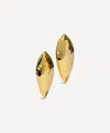 Alexis Bittar 14ct Gold-plated Brut Armor Clip-on Earrings In Gold