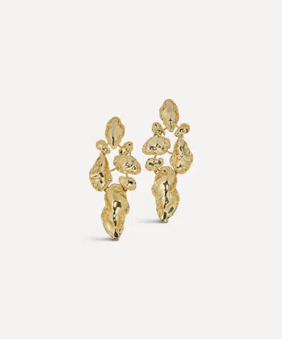 Alexis Bittar Alexis Bitar Brut Mosaic Statement Earrings In Gold