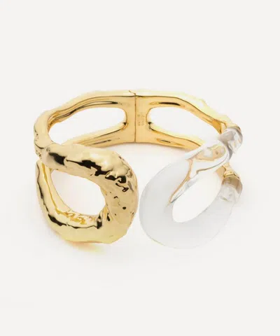 Alexis Bittar 14ct Gold-plated Dream Rain Large Link Cuff Bracelet