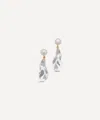 Alexis Bittar 14ct Gold-plated Liquid Lucite Freshwater Pearl Drop Earrings In Gold