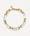 Alexis Bittar 14ct Gold-plated Liquid Lucite Pillow Link Collar Necklace